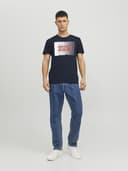 Thumbnail 3 de JACK & JONES Corp Camiseta cuello redondo XXL para Hombre Navy Blazer XXXXL