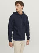 Thumbnail 3 de JACK & JONES Zip Hoodie Plain Navy Blazer L 🎽