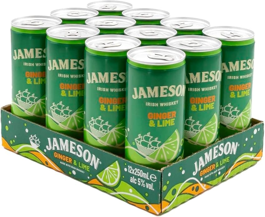 Imagen de Jameson Ginger&Lime REDI Cóctel 12×250 ml 🍸 en OfertitasTOP