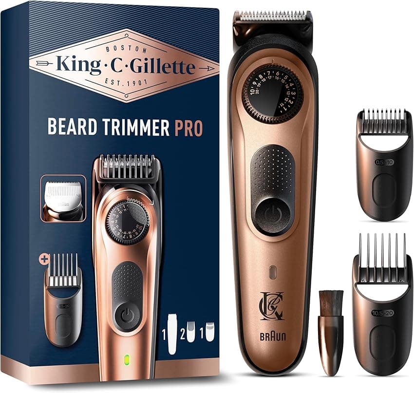Imagen de King C. Gillette Recortadora de Barba PRO ✂️ 40 longitudes en OfertitasTOP