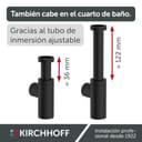 Thumbnail 4 de Kirchhoff 98803828 fregadero con sifón negro 🚰