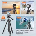 Thumbnail 1 de Klack Trípode 48–150 cm 360º para cámara y móvil, carga 5 kg