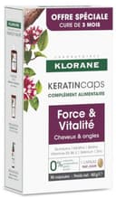 Thumbnail principal de Klorane KeratinCaps 3x30 Cápsulas para Cabello y Uñas 💊