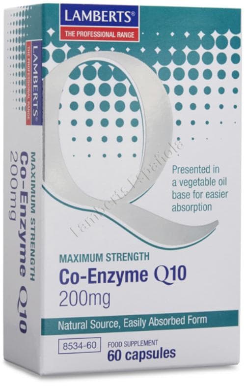 Imagen de Lamberts Co‑Enzima Q10 200 mg Ubiquinona 60 comprimidos 💊 en OfertitasTOP