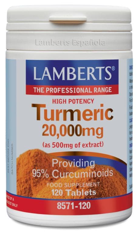 Imagen de Lamberts Cúrcuma 20.000 mg 120 tabletas 💊 en OfertitasTOP