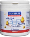 Thumbnail principal de Lamberts Omega 3,6,9 1.200 mg + Vitamina D3 120 cápsulas 🧴