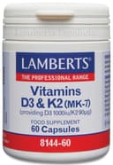 Thumbnail principal de Lamberts Vitamina D3 1000 UI y K2 90 mg, 60 cápsulas 💊