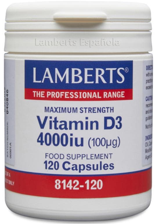 Imagen de Lamberts Vitamina D3 4000 UI (100µg) 120 cápsulas 💊 en OfertitasTOP