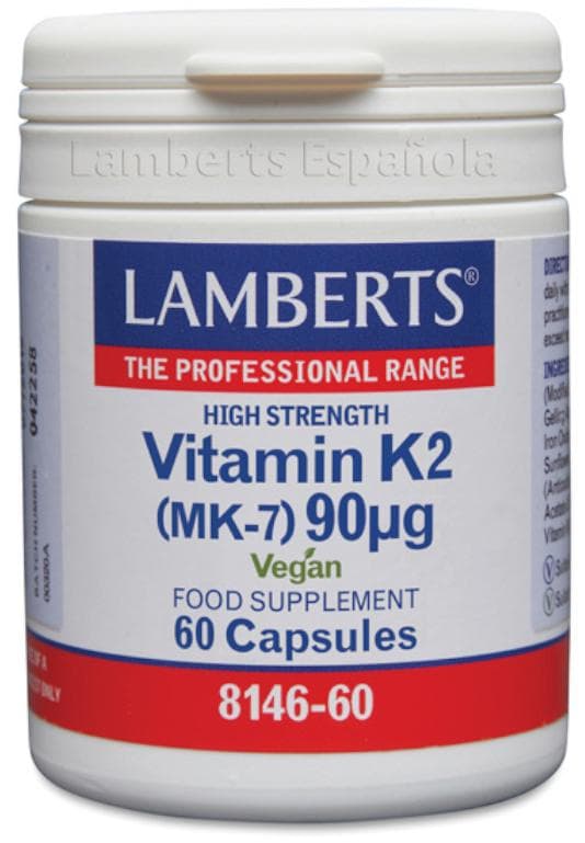 Imagen de Lamberts Vitamina K2 Menaquinona-7 90 mg, 60 cápsulas 💊 en OfertitasTOP