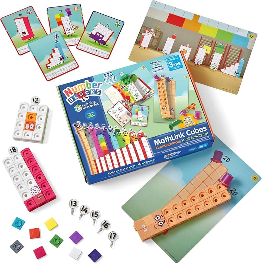 Imagen de Learning Resources Cubos MathLink Numberblocks 11–20 — Set de actividades 11 piezas 🧸 en OfertitasTOP