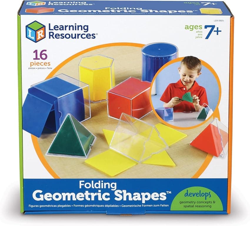 Imagen de Learning Resources Formas Geométricas Plegables — Set 8 figuras 🎓 en OfertitasTOP