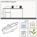 Thumbnail 2 de Lechuza Cottage 80 balconera 19 x 79 x 19 cm 🪴