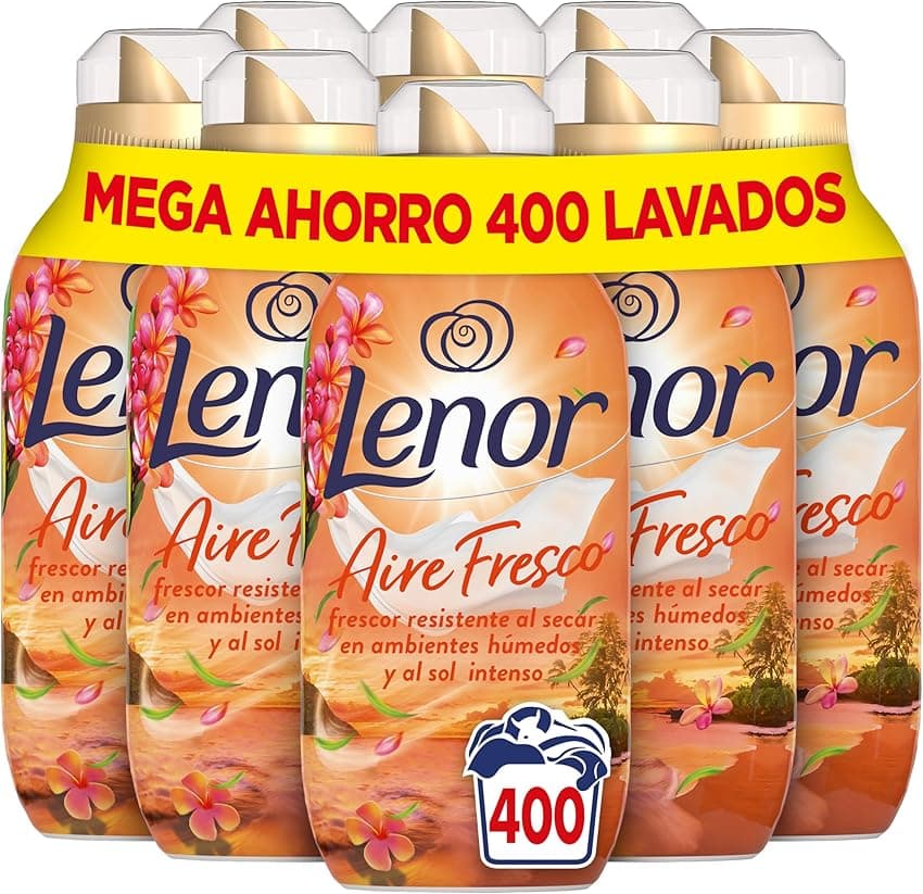 Imagen de Lenor Frescor Flores Tropical 8x50 ud 🌸 en OfertitasTOP