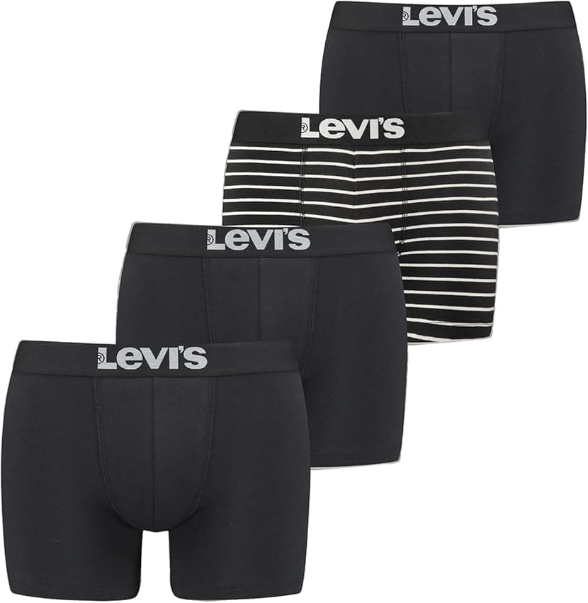 Imagen de Levi's Boxer Hombre M pack 4 negro/white 🩲 en OfertitasTOP