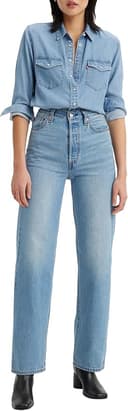 Thumbnail principal de Levi's Ribcage Straight Ankle Jeans 🤍 Light Indigo 34W/29L