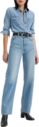 Thumbnail 3 de Levi's Ribcage Straight Ankle Jeans 🤍 Light Indigo 34W/29L