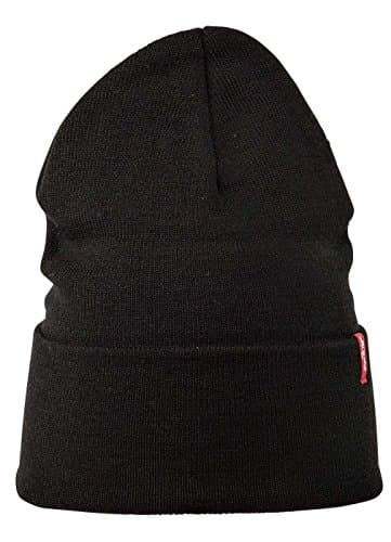Imagen de Levi's Slouchy Red Tab Beanie gorro de punto negro 🧢 en OfertitasTOP