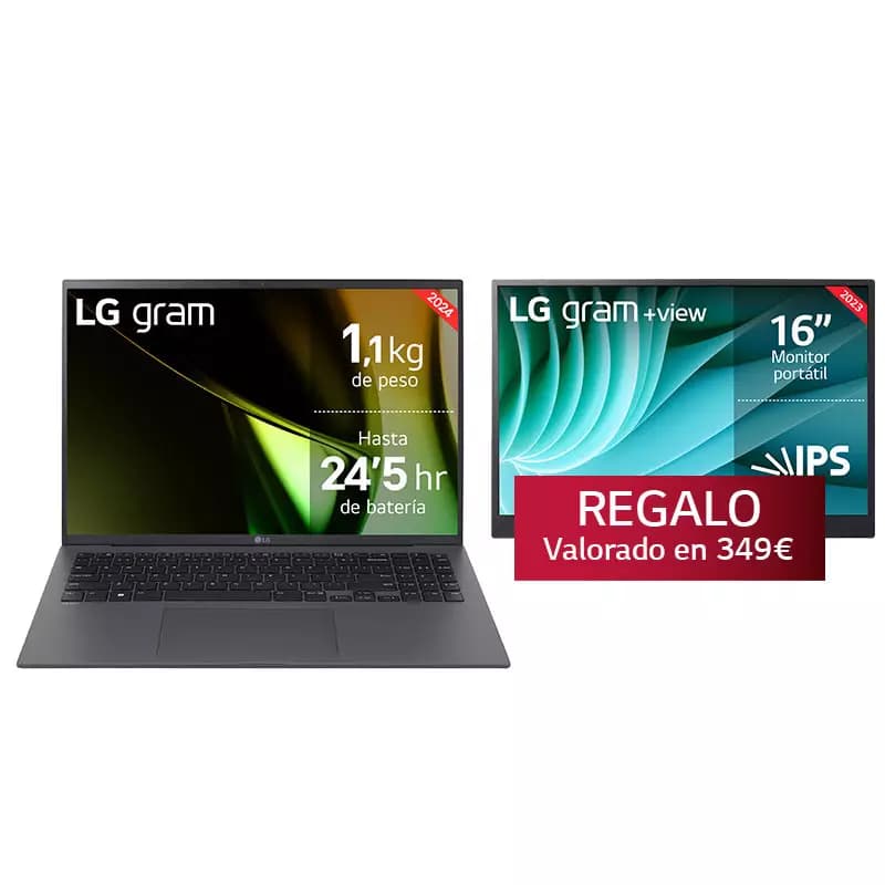 Imagen de LG gram 16Z90S i7 32 GB, 1 TB SSD + monitor portátil 📺 en OfertitasTOP