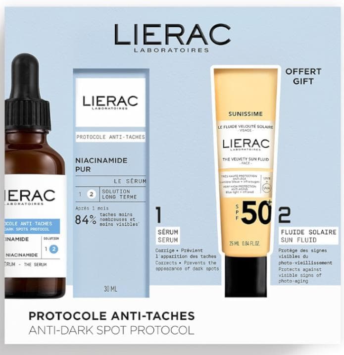 Imagen de Lierac Sérum Antimanchas 30 ml + Fluido Solar SPF50+ 25 ml 📦 en OfertitasTOP