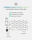 Thumbnail 6 de LIGHTNUM 300 LEDs 30 m, blanco cálido, IP44 🎄