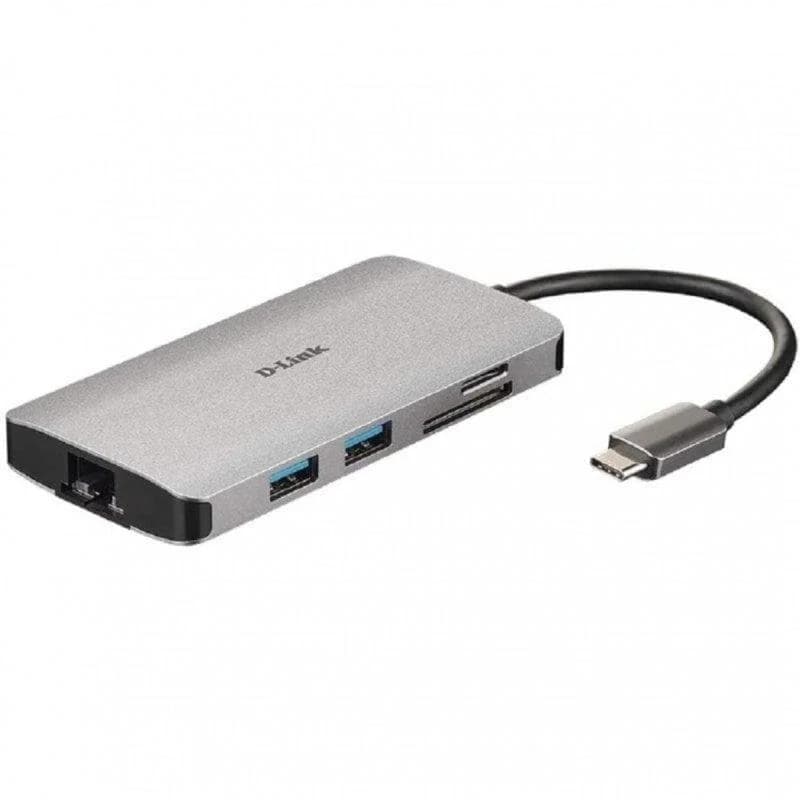 Imagen de D-Link DUB-M810 Hub 8 en 1 con HDMI 4K y RJ45 🖥️ en OfertitasTOP