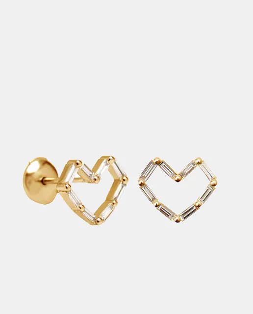 Imagen de Little Ones 💖 Pendiente Love Ones en oro y diamantes en OfertitasTOP