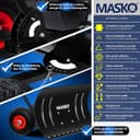 Thumbnail 1 de MASKO® Pala de Nieve sobre Ruedas - Altura Ajustable ❄️