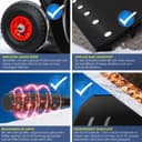 Thumbnail 2 de MASKO® Pala de Nieve sobre Ruedas - Altura Ajustable ❄️