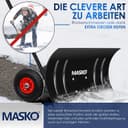 Thumbnail 3 de MASKO® Pala de Nieve sobre Ruedas - Altura Ajustable ❄️