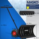 Thumbnail 6 de MASKO® Pala de Nieve sobre Ruedas - Altura Ajustable ❄️