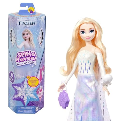 Imagen de Mattel Frozen Elsa Spin And Reveal HTG25 muñeca +3 años 🧸 en OfertitasTOP