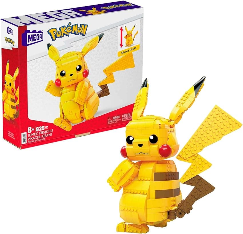 Imagen de Mega Construx Pikachu Jumbo 30 cm, para +8 años 🧸 en OfertitasTOP