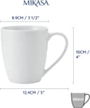 Thumbnail 1 de Mikasa Chalk Tazas de Porcelana 4U, 380ml ☕️
