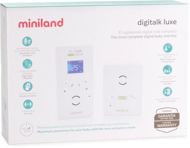 Imagen de Miniland Digitalk Luxe vigilabebés 300 m alcance en OfertitasTOP