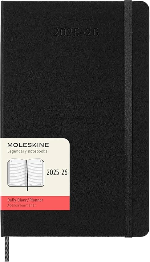 Imagen de Moleskine Daily Planner 2025-2026 — Agenda diaria 18 meses 13 x 21 cm en OfertitasTOP