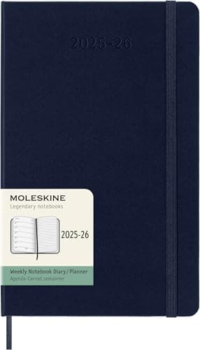 Imagen de Moleskine Weekly Planner 2025-2026 — Agenda 18 meses 13x21 cm 📓 en OfertitasTOP