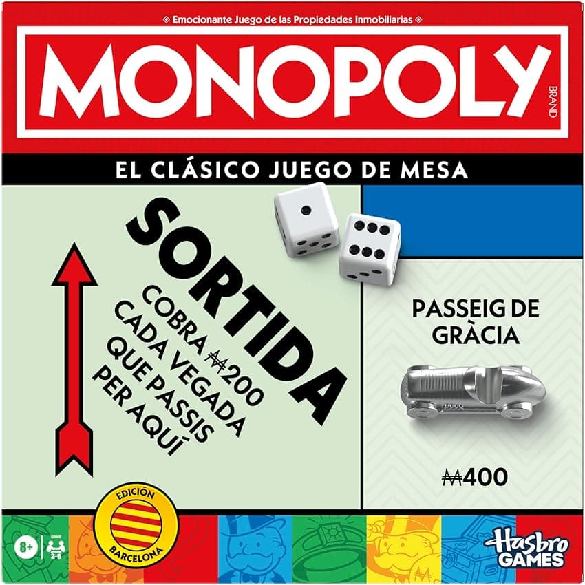 Imagen de Monopoly Versión catalana — Juego con bandeja y peones grandes 🎲 en OfertitasTOP