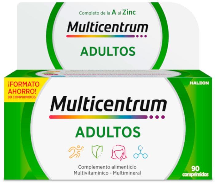 Imagen de Multicentrum Adultos 90 comprimidos: multivitamínico esencial en OfertitasTOP