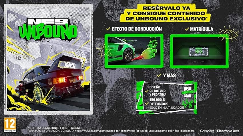 Imagen de Need for Speed Unbound PS5 videojuego 🎮 en OfertitasTOP