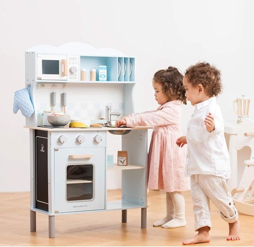 Imagen de New Classic Toys 11065 Cocina de madera para niños 3 años 🍽️ en OfertitasTOP