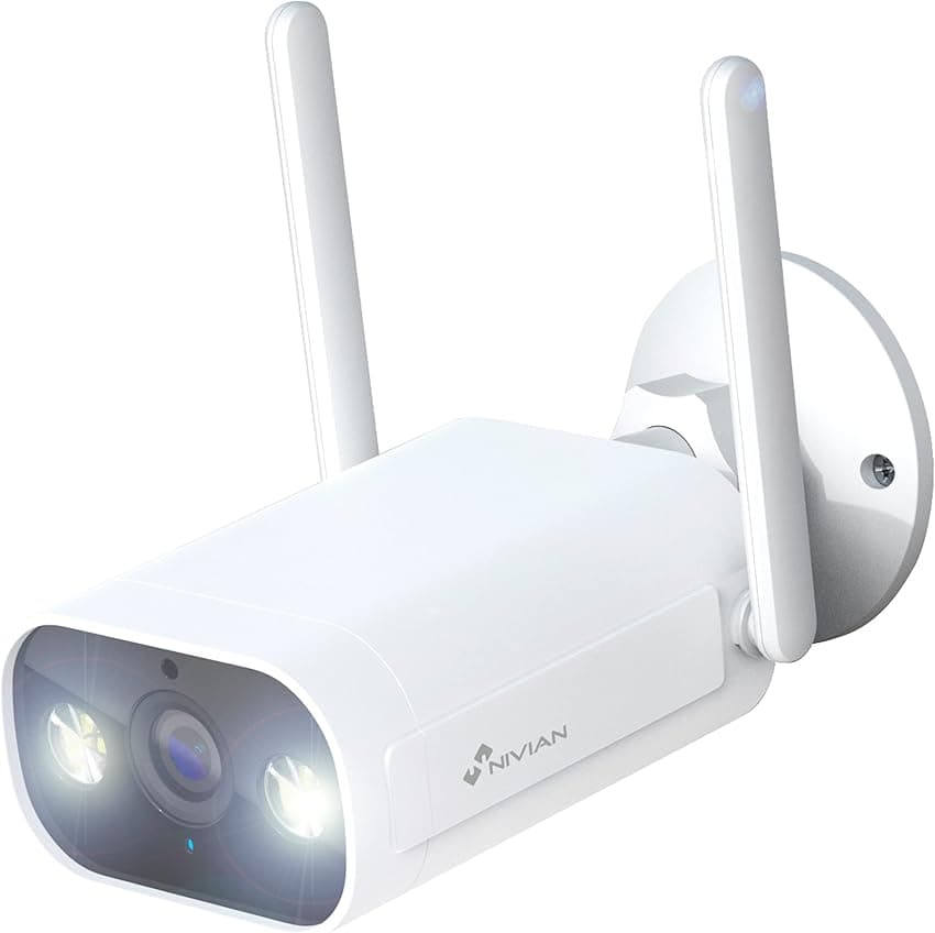 Imagen de NIVIAN Cámara Bullet WiFi 2K, IP66, visión nocturna 10 m 📷 en OfertitasTOP