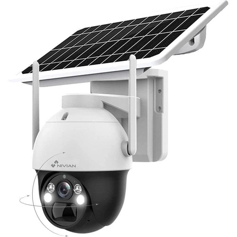 Imagen de Nivian Cámara Vigilancia 360º 4G con panel solar 7W 📷 en OfertitasTOP