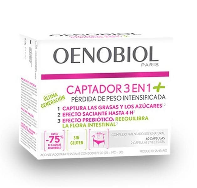 Imagen de Oenobiol Captador 3 en 1 Plus 60 comprimidos en OfertitasTOP