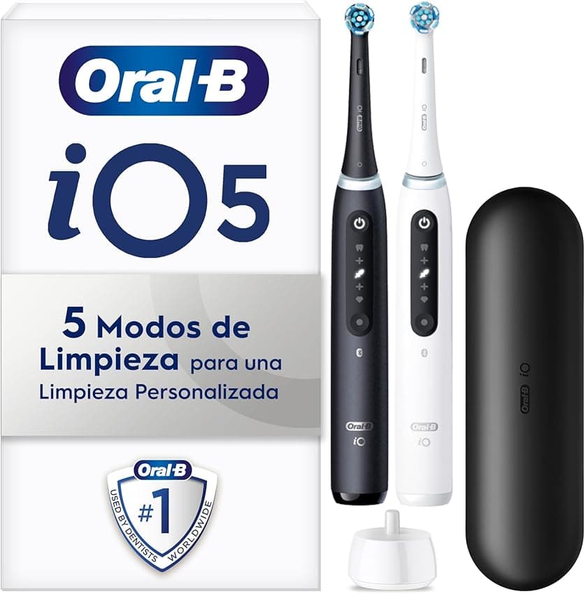 Imagen de Oral-B iO 5N Cepillos Eléctricos ⭐ Pack de 2 con Extras en OfertitasTOP