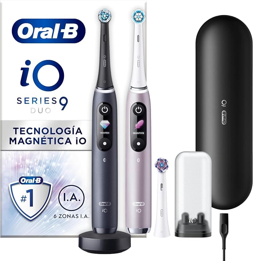 Imagen de Oral-B iO 9 Pack Cepillos Eléctricos con Cabezales y Estuche🪥 en OfertitasTOP