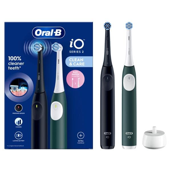 Imagen de Oral-B iO2 Night Black/Forest Green, cepillo eléctrico 📷 en OfertitasTOP