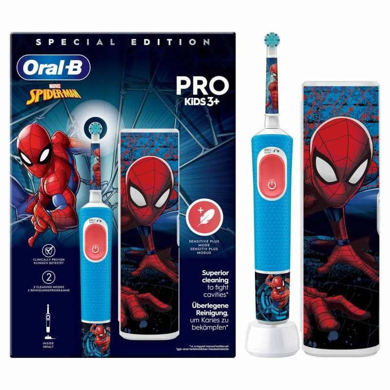 Imagen de Oral-B Pro Kids Vitality Spiderman, con funda de viaje 🪥 en OfertitasTOP