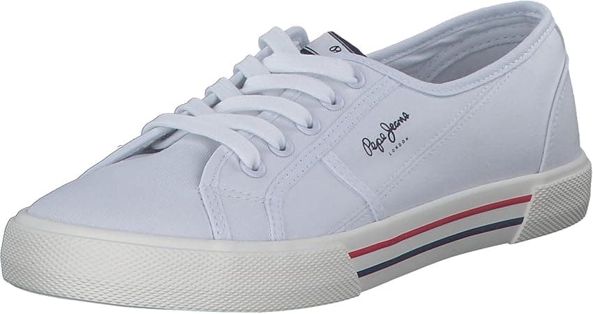 Imagen de Pepe Jeans Zapatillas Brady Básicas Blancas 👟 en OfertitasTOP