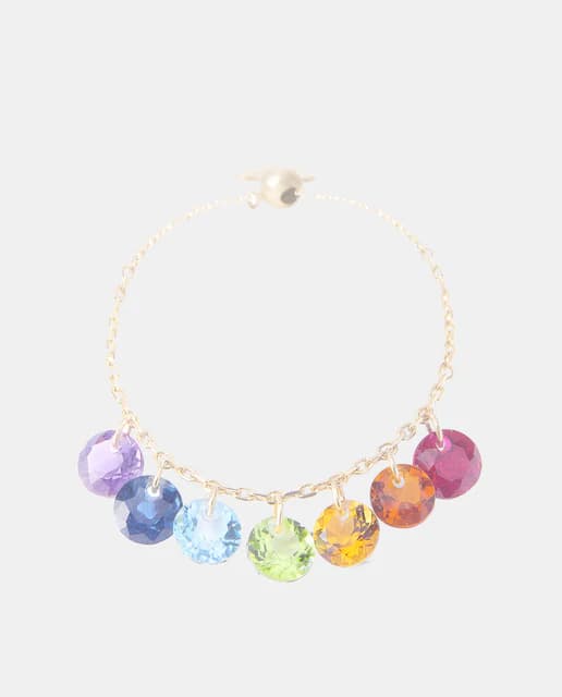 Imagen de Persée Anillo de Oro con Piedras Multicolor ✨ en OfertitasTOP