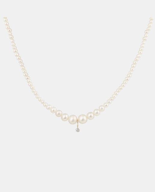 Imagen de Persée Collar Aphrodite de oro, diamantes y perlas ✨ en OfertitasTOP